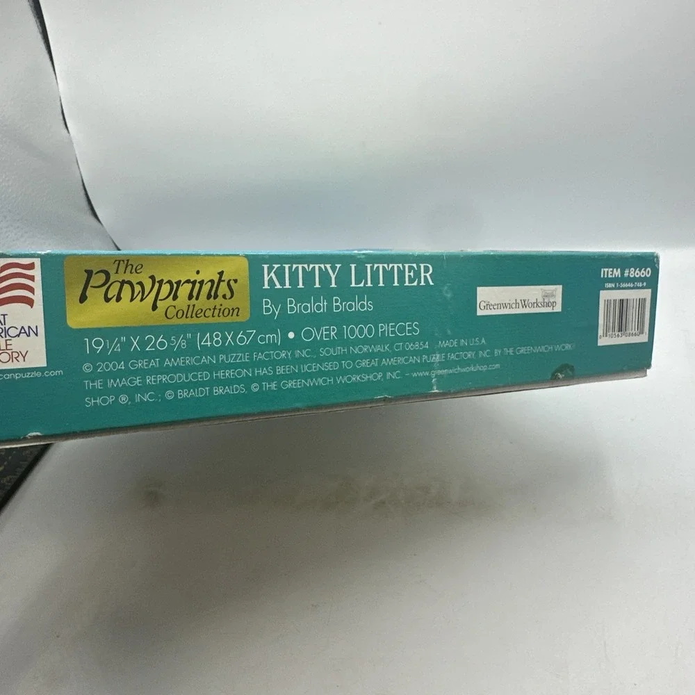 Great American Puzzle Factory KITTY LITTER 1000 pc Puzzle, 8660, 2004, Used 2004